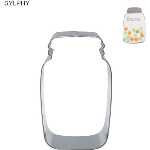 1 Piece Glass Bottle Shape Stainless Steel Cookie Cake Cutters DIY Biscuit Pastry Kitchen Baking Mold Fondant Party Decor