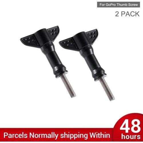 2 PACK Go Pro Accessory Tripod Monopod Mount Adapter Long Thumb Screws for GoPro Hero 9 8 7 6 Yi 4K Sjcam Eken DJI Action Camera