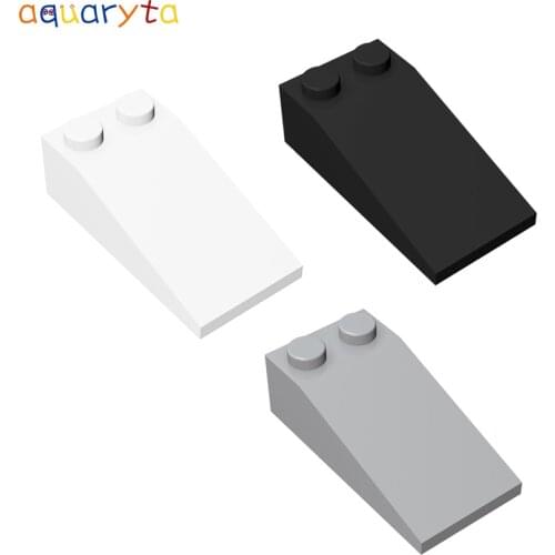 Aquaryta 20pcs Building Block Part Plates Slope Brick 2x4 Dots Compatible 30363 Assembles Particlesc DIY Creative Toys for Teen