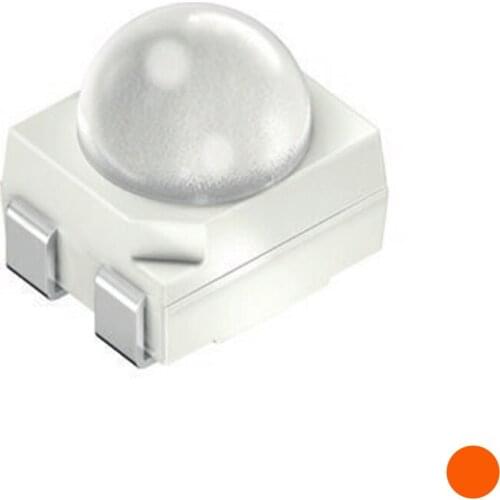 50pcs LA E65F LAE65F PLCC-4 3528 TOP LED WITH LENS 50mA 2.15V 6275mcd 617NM AMBER LA E65F-CBEA-24-3A4B-Z