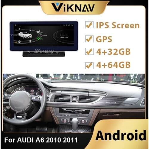 Android Car Radio Stereo Recorder Head Unit For AUDI A4 2010 2011 LHD RHD Car Screen DVD Multimedia Player Audio GPS navigation
