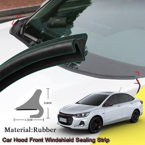 Car Rubber Seal Strip Windshied Spoiler Filler Protect Edge Weatherstrip Strips Auto Accessories For Chevrolet Onix 2014-2021