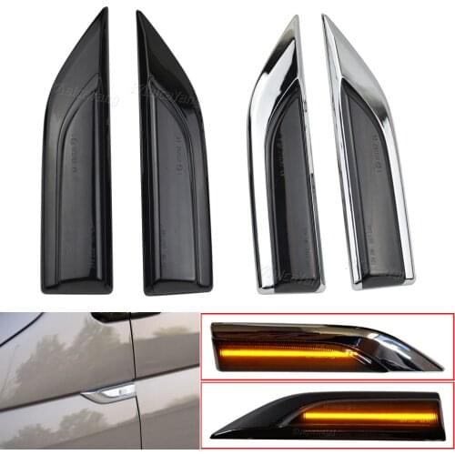 2piece Car Accessories Sequential Dynamic Side Marker Light For VW T6 transporter Multivan LED Turn Signal Lamp 2015-2019