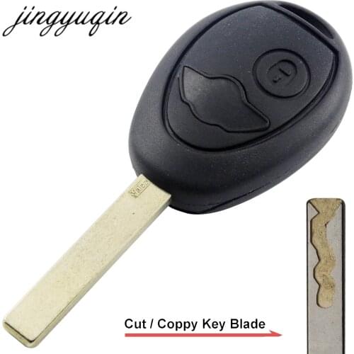 Jingyuqin Cut/Uncut Blade Remote Key Shell fob For BMW Mini Cooper S R50 R53 2 Button Key Case