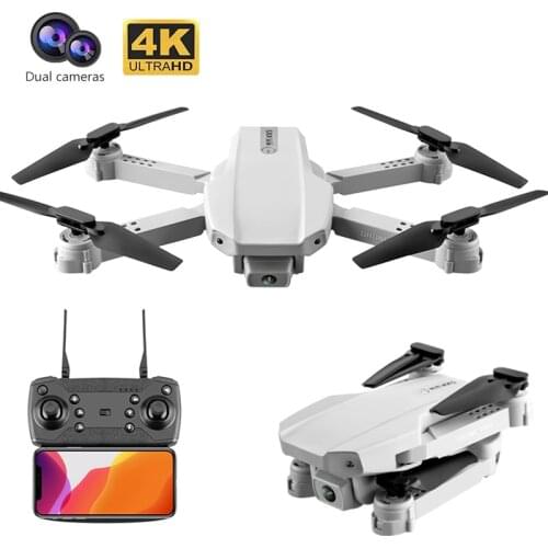 KK5 New RC Helicopter Mini Drone With 4K HD Dual Camera WiFi Fpv One-key Return Foldable Quadcopter Follow Me Wide Angle Dron
