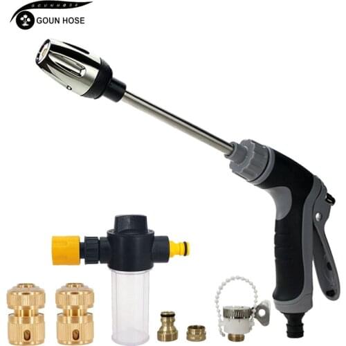 New Garden Water Gun Hose Nozzle Watering Spray Multifunctional Foam Pot Car Wash Cleaning Tools Hidrolavadora Dropshipping