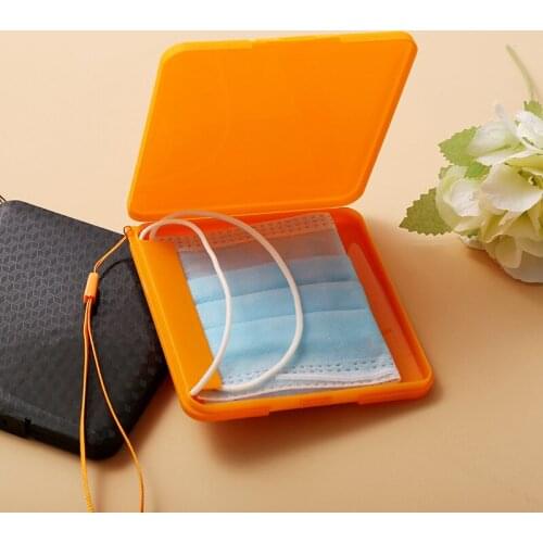 Portable Mask Storage Case PP Mask Storage Box Household Moisture-proof Mask Container Organizer Holder Dustproof Storage