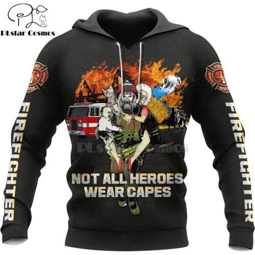 Firefighting FireFighter Firemen Hero Harajuku casual Tracksuit 3D Print Hoodies/Sweatshirt/Jacket/Mens Women skull pullover-8