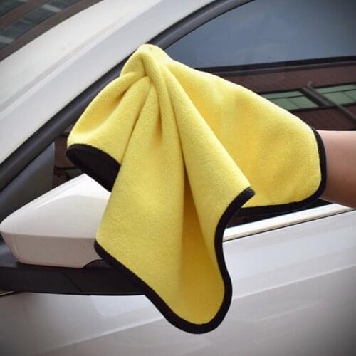 30x30cm Microfibre Cleaning Auto Car Detailing Soft Cloths Car Care Extra Thick Coral Velvet Cleaning Reusable Polishing Towel