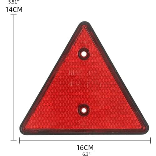 Triangle Reflector for t.u.k.Trailer Rear Reflector Easy Install Warning Tool for Night Remind Rear Vehicles Dropshipping