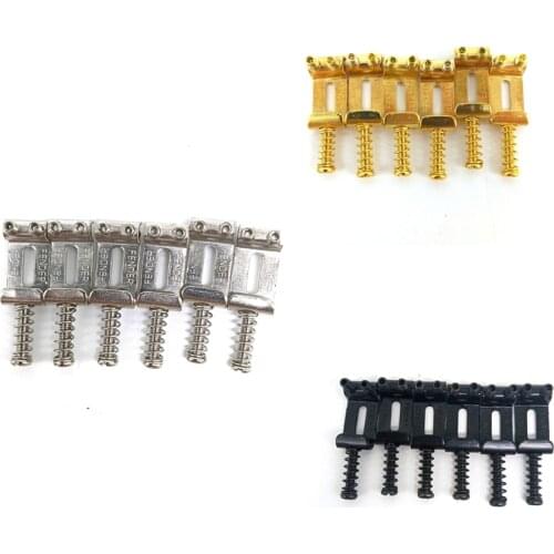 New 6 Roller Bridge Pull String Code Electric Guitar Saddle for Stratocaster Telecaster Electric Guitar Accessories