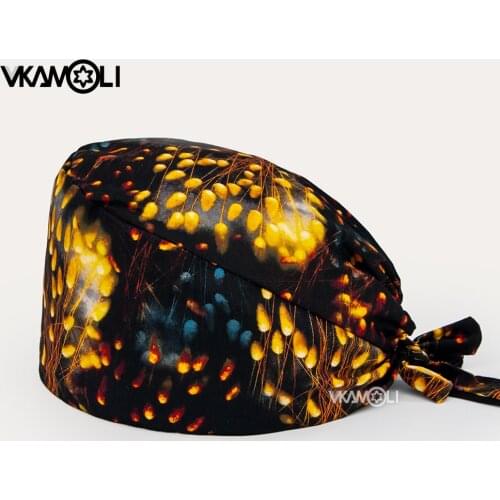 Medical scrubs caps surgery cap dentist doctor accessories Health service cap Clinic laboratory work hat operation cap hair cap