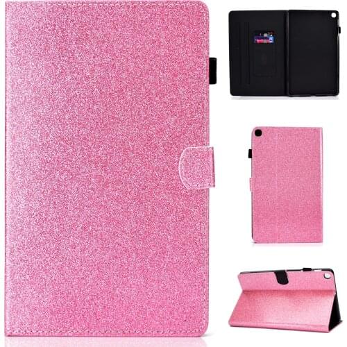 Candy Pink Bling Glitter Case For Samsung Galaxy Tab S5E 10.5 T720 T725 SM-T720 / SM-T725 Tablet Cover Shell With Stylus Pen S5E