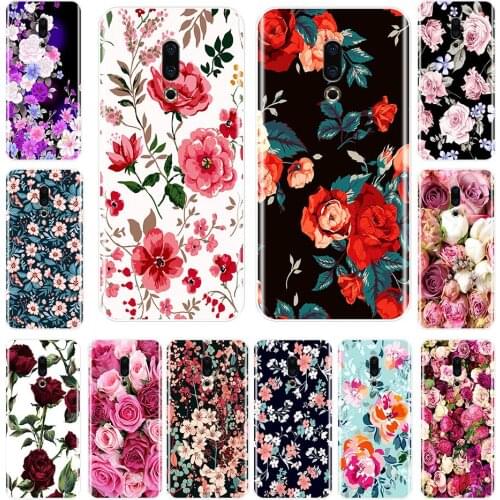 Back Cover For Meizu 16th 16x 15 Lite 16 Plus Soft Silicone Colorful Flowers Phone Case For Meizu U10 U20 Pro 6 7 Plus