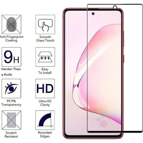 2pcs/lot Tempered Glass for samsung Note10 S10 Lite Protective Glas Screen Protector for Samsung Galaxy A71 A5