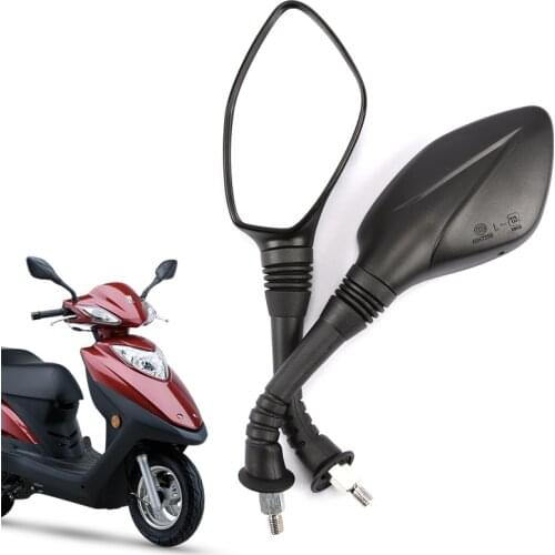 10mm Electric Motorcycle Rearview Mirrors,For SUZUKI Haojue HJ125T-23-10K-10E-10G,Rear View Mirrors Back Side