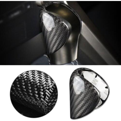 1Pcs Carbon Fiber Car Gear Shift Knob Cover Trim Decor Sticker For Lexus ES IS NX RC RX Series GS450 ES350 IS350 RX350