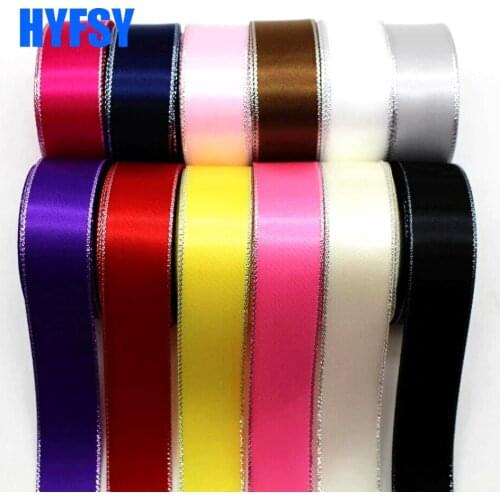 10mm /22mm/ 38mm Silver ribbon 10 yards DIY handmade gift wrapping Christmas ribbon wedding decoration satin Double sided