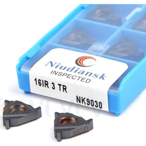 16ER 16IR 1.5TR 2.0TR 2.5TR 3.0TR NK9030 CNC Lathe Trapezoid Thread Turning Tool Blade Lathe Carbide Insert TR Machining Cutting