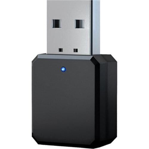 2pcs KN318 Bluetooth-compatible 5.1 USB Adapter 3.5mm Stereo Audio Receiver Audio Music Receiver Transmitter for Car Handsfree