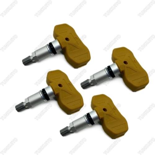25774007 4PCS/Set Yellow Tire Pressure Sensor for Cadillac CTS (GMX322) Chevrolet Trailblazer (KC) 433MHz