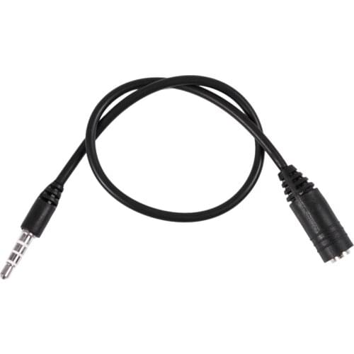 2.5 mm Female to 3.5 mm Male 3 Rings Jack Stereo Adapter On/Off Enabled