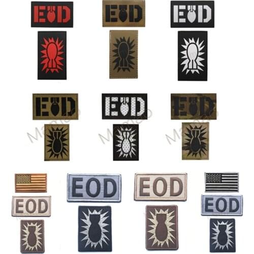 3D Embroidery American Flag PVC Army Camouflage Military Tactical Badge Armband IR Patch EOD Bomb Legion Chapter Clothing Person