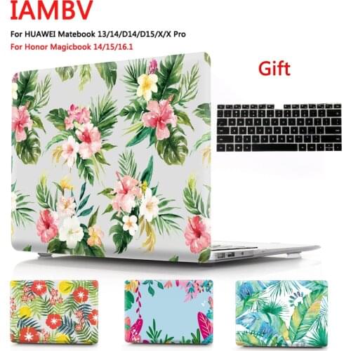 Tropical plants Case For huawei Matebook Mate 13 14 Mate book X pro,Cases for Mate book D14 D15 X 2020 MagicBook14 15 16.1+gift