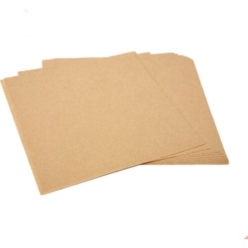 Wood color restaurant burger fried chicken oil-absorbing paper kraft color pad fried snack oil paper 500 sheets of French fries