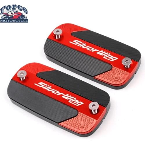 For HONDA FCS600 Silverwing FCS 600 Silver Wing 2001-2011 Motorcycle CNC Aluminum Front Brake Reservoir Fluid Tank Oil Cup Cover
