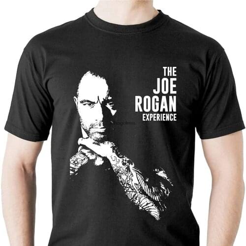 Joe Rogan T Shirt Experience Men Fashion Short Sleeves Cotton Tops Clothing Black Cool Graphic T Shirts Funny Cute Tees Ts