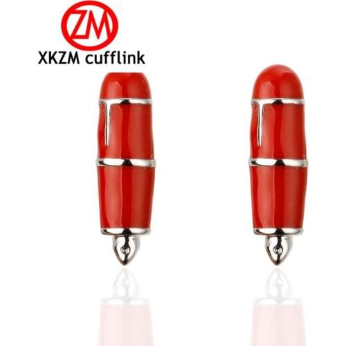 Formal red pen Cufflink for Mens Suits Buttons Geometric Wedding Cufflink French Grooms Shirt Brand Cuff Links Jewelry