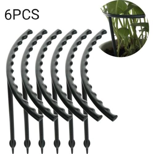 6pcs/set DIY Plant Support Frame Artificial Mini Climbing Trellis Flower Stand Garden Tool Plastic U Shape Plant Flower Support