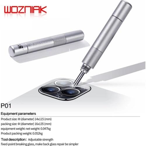 M-Triangel Boulder Glass Blasting Pen Back Glass Removal Repair Pen Fixture for iPhone Android Rear Camera Lens Housing Breaking