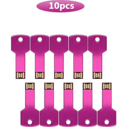 Bulk 10pcs free Custom logo metal pen drive Waterproof USB Flash Drive 8GB 16GB 32GB 64GB 128GB memory stick flash card USB 2.0