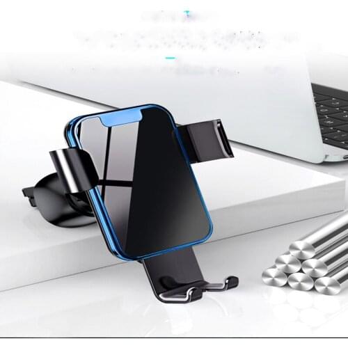 Multifunctional mobile phone support mirror car mount air outlet support gravity linkage phone holder