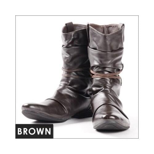 Mens Medieval Leather Shoe Middle Ages Ankle Boots Victorian Renaissance Boot Shoes