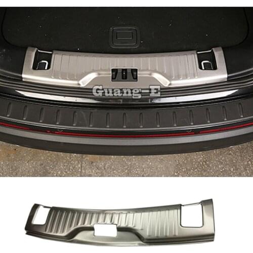 Car Body Stainless Steel Inner Rear Trunk Bumper Trim Plate Lamp Frame Threshold Pedal 1pcs For Ford EDGE 2015 2016 2017 2018