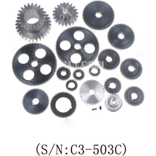 New C3-503C Metal Gears/19pcs Metal Gear Kit(Metric)/45 # Steel Gear Set C3 Series Lathe Dedicated Metric Full Gear Hot Selling