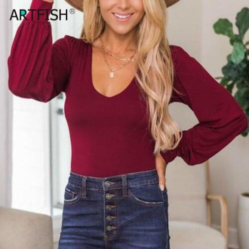 Solid Sexy Bodycon Rompers V-Neck Black Casual Body Top Skinny Women Winter Autumn Long Sleeve Bodysuits Streetwear G2242