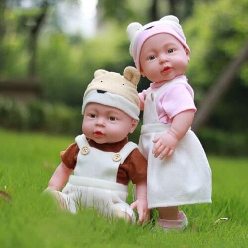 41 CM Simulation Baby Silicone Kids Realistic Reborn Baby Doll Soft Vinyl Newborn Baby Toys for Boys Girls Gift Accompanying Toy