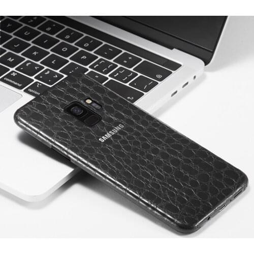 YCSTICKER Luxury Animal Texture Skin for SamsungGalaxyS9 Plus 9 S8 S8 plus Slim Thin Back SkinFull Protective Cover