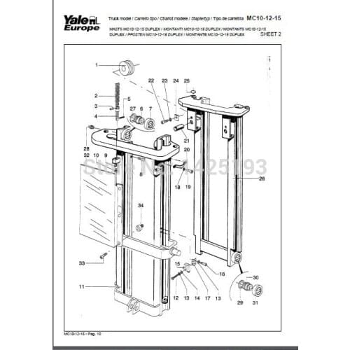 Yale Wiring Diagrams , Service Manuals- Class 2 2014year