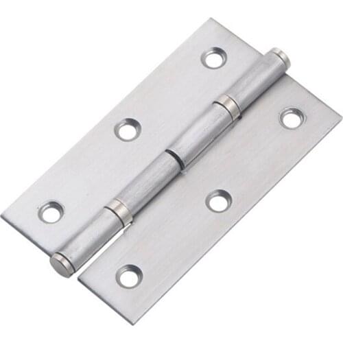 2/2.5/3 Inch Brushed Stainless Steel Cabinet Door Hinge Folding Butt Hinges Home Furniture Hardware Door Window Slient Hinge