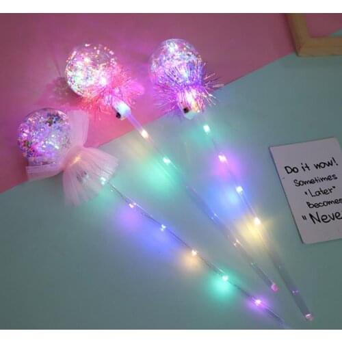 Party Light-up Magic Ball Wand Glow Stick Witch Wizard LED Magic Wands Rave Toy Great For Birthdays Princess Costume Halloween