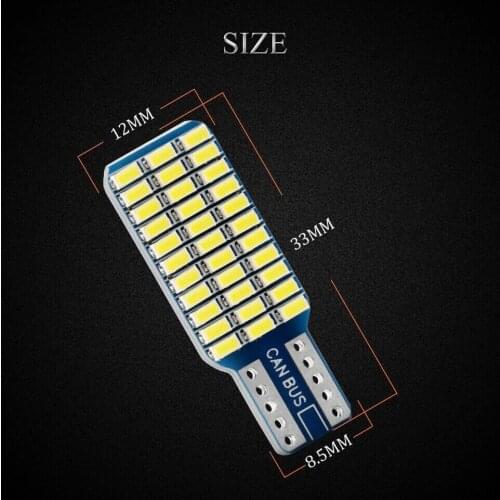 T10 168 194 2825 T10 3014 33SMD Car Interior Dome Map Lights DC 12V White/Blue/Warm White Car Tail Lights Led Bulbs