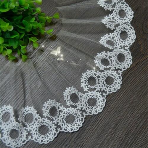 13cm width embroid sewing ribbon guipure lace trim or fabric warp knitting DIY Garment Accessories free shipping