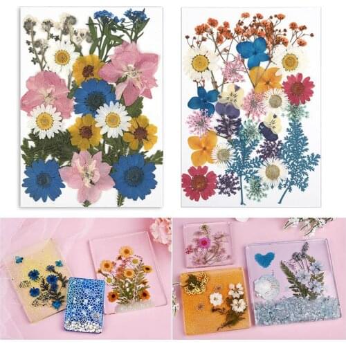 1 Pack Dried Flowers UV Resin Filliing Natural Flower Stickers DIY Epoxy Resin Mold Filler Jewelry Making Decoration