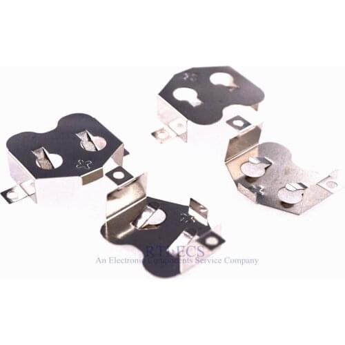 250 PCS Lithium Primary Coin Cell Battery Holder CR2477 2477 Socket Diameter 24.5 MM Surface Mount PCB SMT Spring Steel Nickel