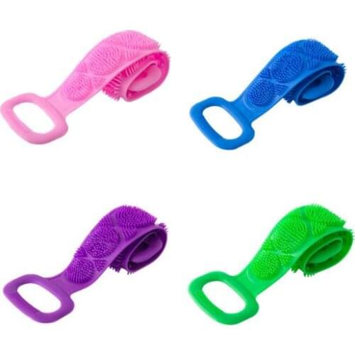 70cm Magic Silicone Brushes Bath Towels Rubbing Back Mud Peeling Body Massage Shower Extended Scrubber Bathroom Supplies